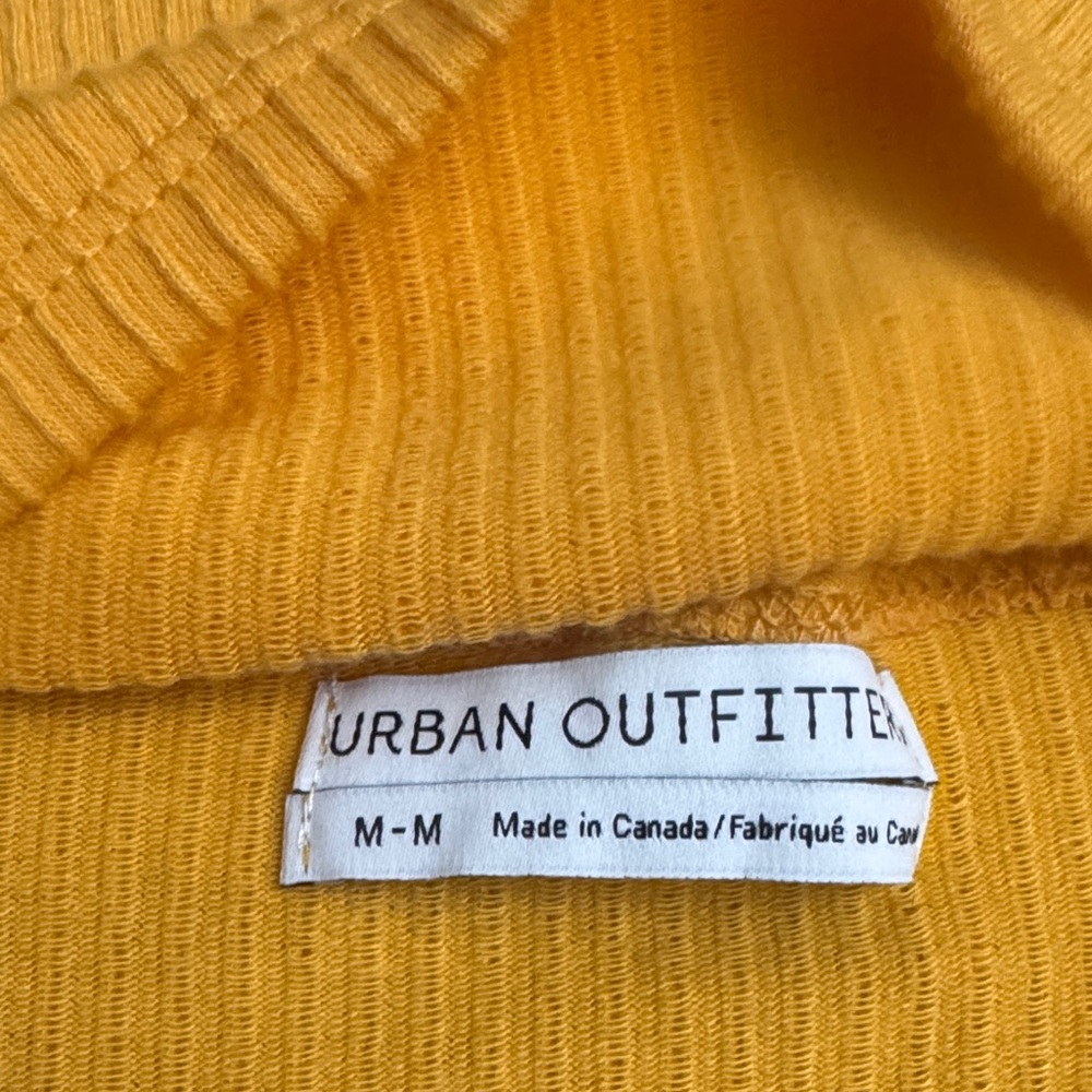 Yellow Ribbed Halter Top - Picture 2 of 7
